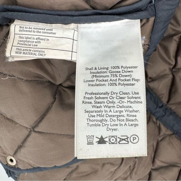 Eddie Bauer 550 Fill Power Goose Down Quilted Vest Sz  XS - Picture 6 of 10
